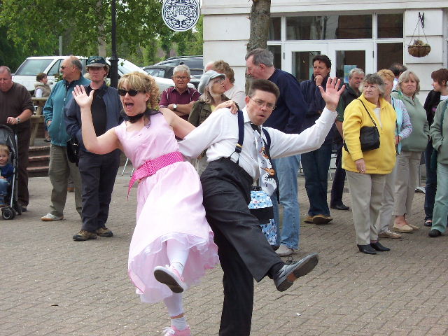 volunteer dancing
