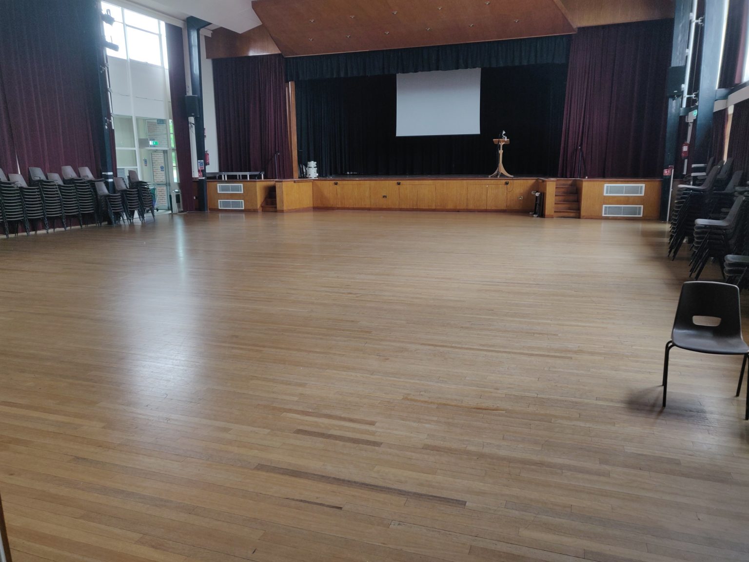 Main Hall at Parkstone Grammar School