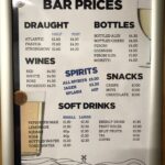 Barton Hall Bar Price list (correct March 2023)