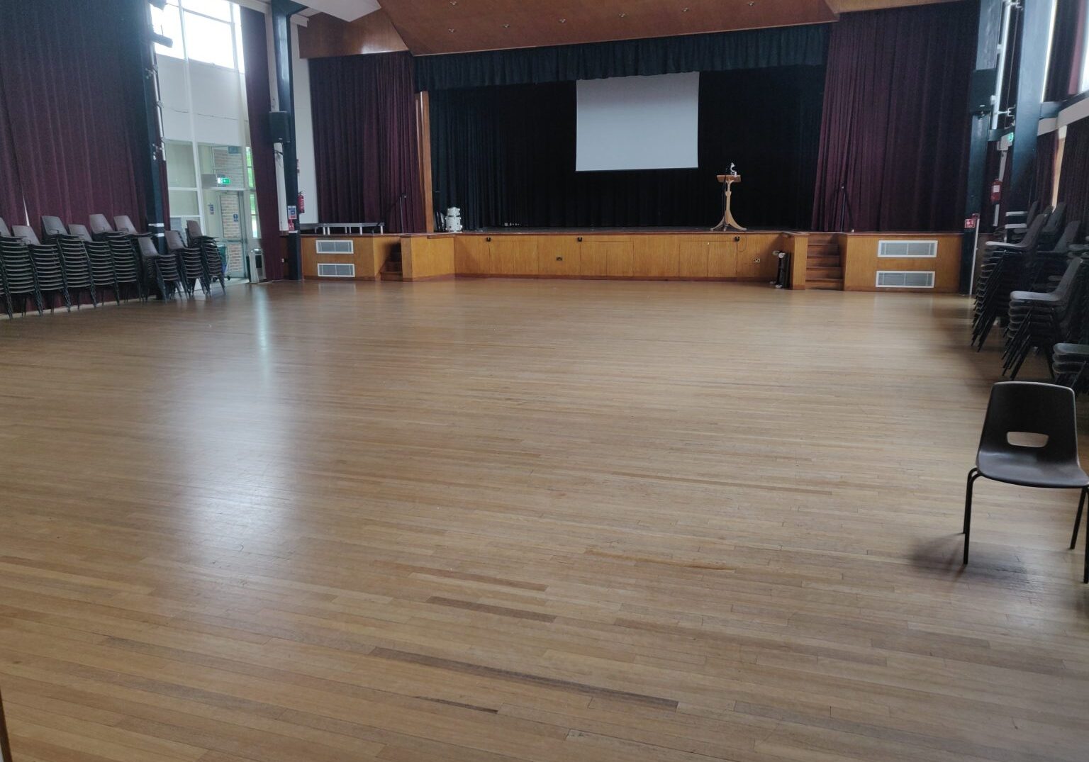 Main Hall at Parkstone Grammar School